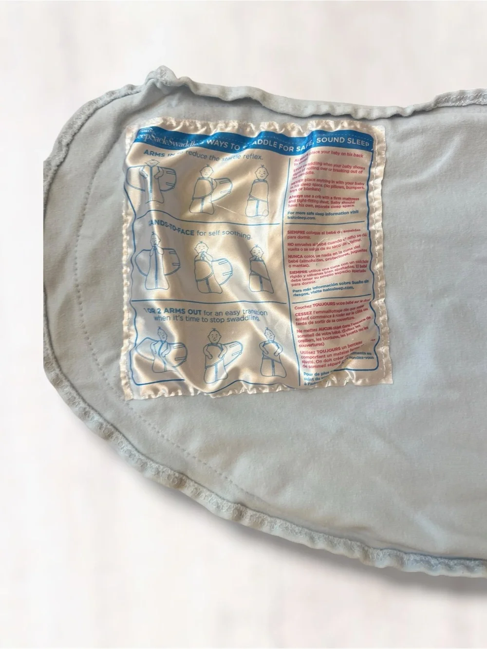 Halo Sleep Sack Swaddle in Light Blue
